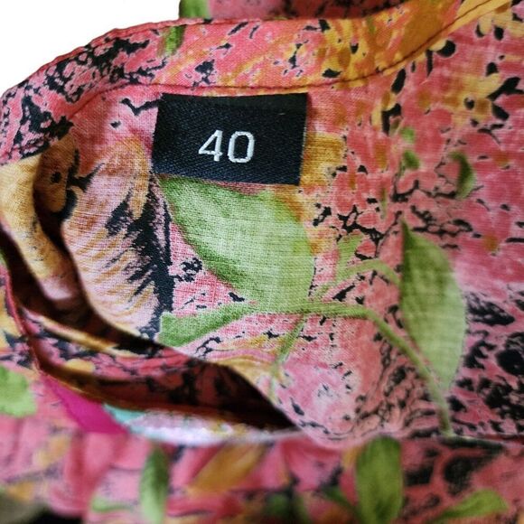 Vintage 90s Sleeveless Boho Sundress Womens Size XL Red Pink Floral - Picture 6 of 6